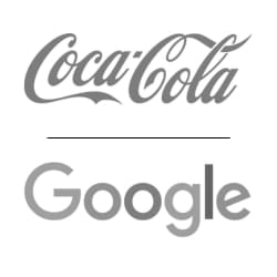 Logotipo - Solo texto (logotipo tipográfico) → Ejemplo: Coca-Cola, Google