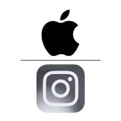 isotipo - Solo símbolo o ícono → Ejemplo: Apple, Instagram (cuando es reconocible sin texto)